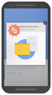 Google Page Experience - Intersticiais intrusivos – Exemplo