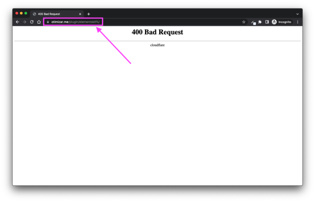 Como corrigir o erro de servidor 400 Bad Request no site Elementor